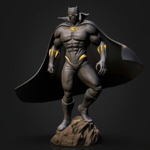Black Panther statue Marvel Wakanda suit
