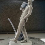 Patrick Bateman statue American Psycho fan art