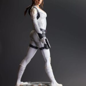 Black Widow statue Marvel white suit Natasha