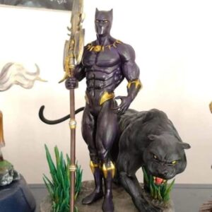 Black Panther figure Marvel fan art collectible statue
