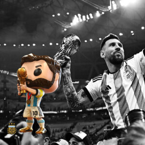 Messi Funko Pop Figure World Champion