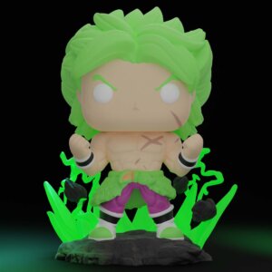 Broly Legendary Super Saiyan custom pop figure glow edition