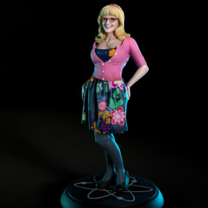Bernadette Rostenkowski statue – Big Bang Theory
