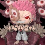Sukuna Culling Games Custom Pop fan art seated on organic throne with eyes from Jujutsu Kaisen