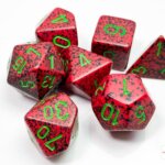 Speckled Strawberry dice set Chessex