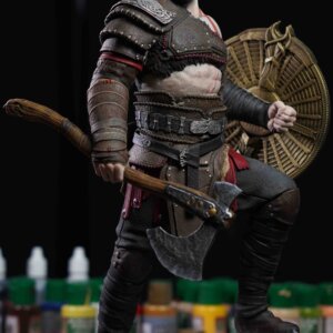 Kratos God of War Ragnarok Statue Fan Art Edition