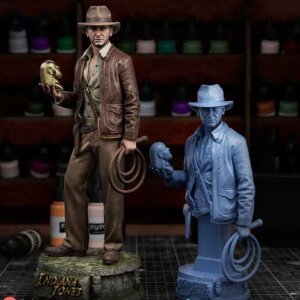 Indiana Jones statue fan art