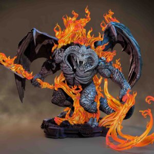 Balrog Lord of the Rings Statue fan art