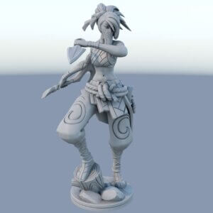 Akali figure League of Legends statue