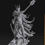 Sauron statue Lord of the Rings