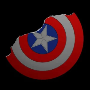Captain America broken shield