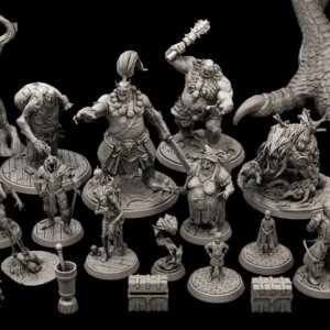 Hag Encounter Miniature Bundle D&D resin printed set