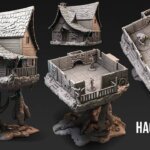 Baba Yaga Hag House D&D miniature terrain PLA+ printed