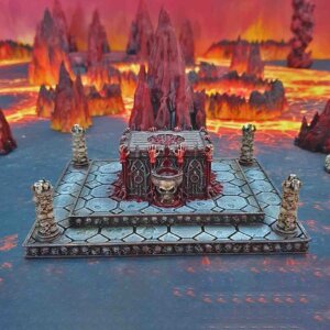 Bloody Sacrificial Altar D&D miniature terrain hand painted