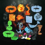 Spell Effects Bundle D&D miniature props resin printed