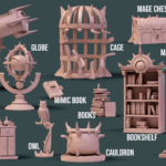 Arcane Objects and Props Bundle D&D miniature resin printed
