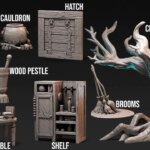 Hag House Props Expansion D&D miniature resin printed