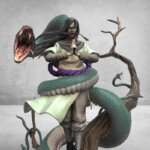 Orochimaru statue Naruto Shippuden fan art