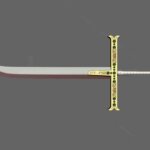 Dracule Mihawk Yoru sword cosplay