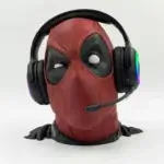 Deadpool headset stand 3D printed handpainted