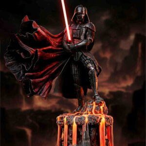 Darth Vader statue battle damaged lava base Star Wars