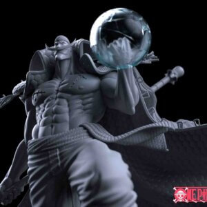 Whitebeard Gura Gura Statue One Piece Fan Art